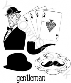 Gentleman - stempel sæt